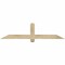 Ekena Millwork Eugene Rough Sawn Timber Gable Bracket, Douglas Fir, 60"W x 15"H x 2"D x 4"F, 6/12 Pitch GBW060X15X0204EUG00RDF - alternate 1